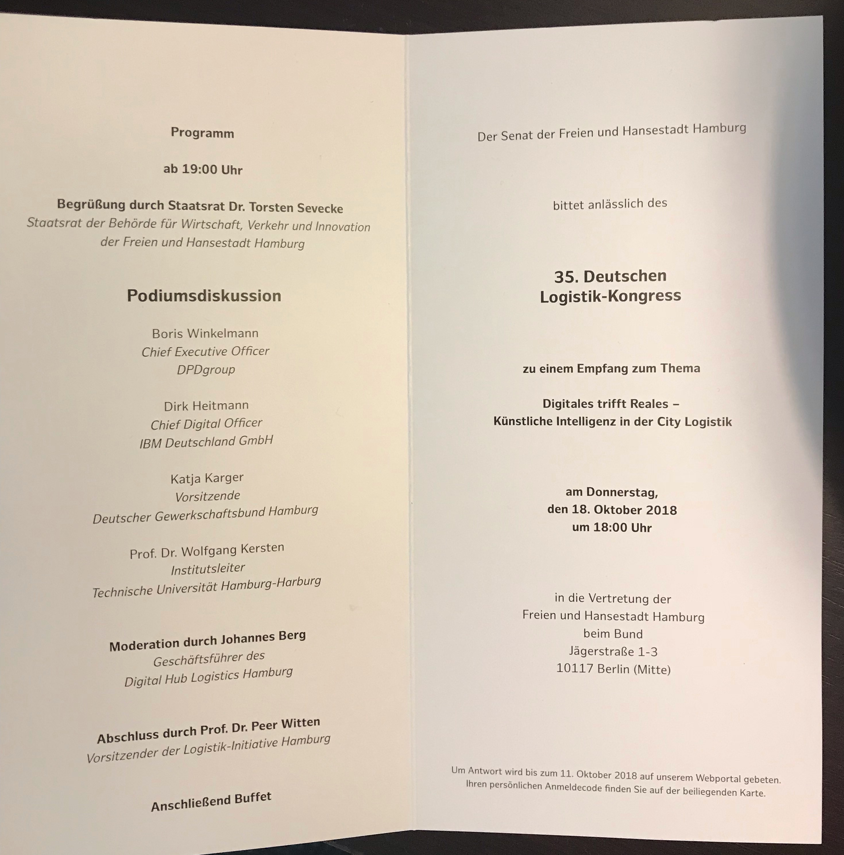 Einladung zur Podiumsdiskussion