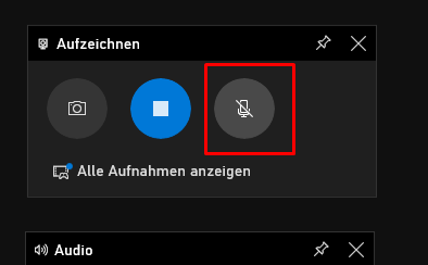 Aufnahme starten
