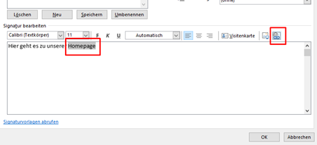 Link einfügen 