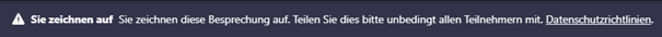 Sie zeichnen auf