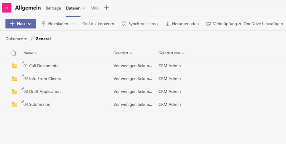 CRM und Teams